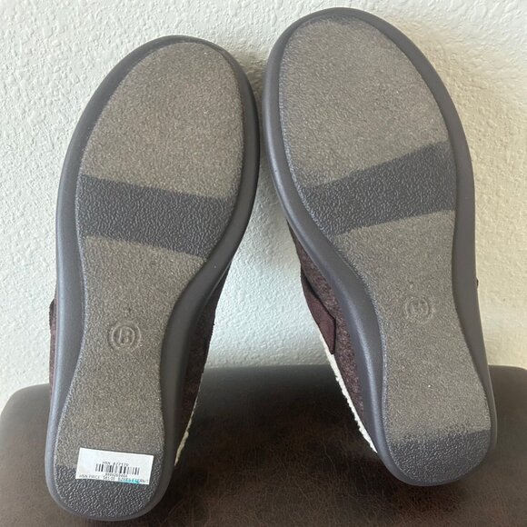 BZees Women's ETERNITY Mule 8.5 Wide DARK BROWN nwob - Picture 3 of 6